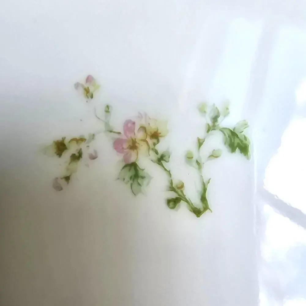 Vintage Haviland Limoges Bread Plate Pink Yellow Floral Cottagecore Set of 4